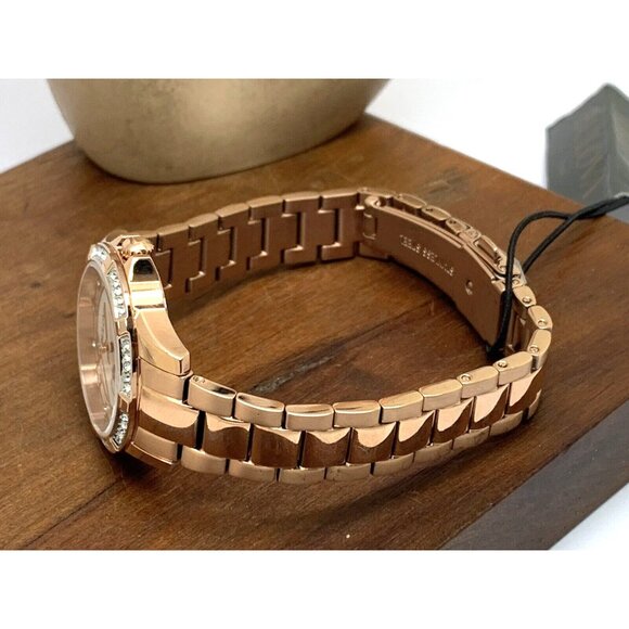 Bulova Women's Watch 98L303 Quartz Crystal Accent Rose Gold Stainless Steel - Picture 9 of 14